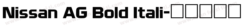 Nissan AG Bold Itali字体转换